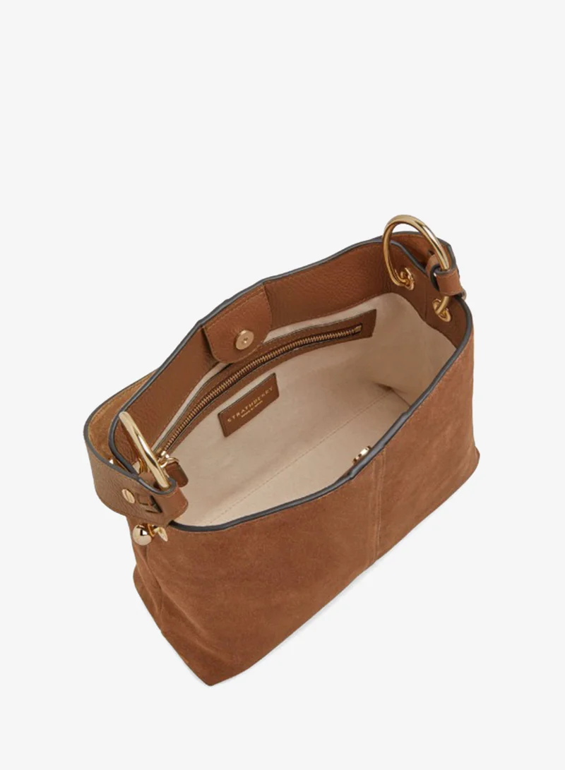 Strathberry Lana Hobo Bag in Suede Finish